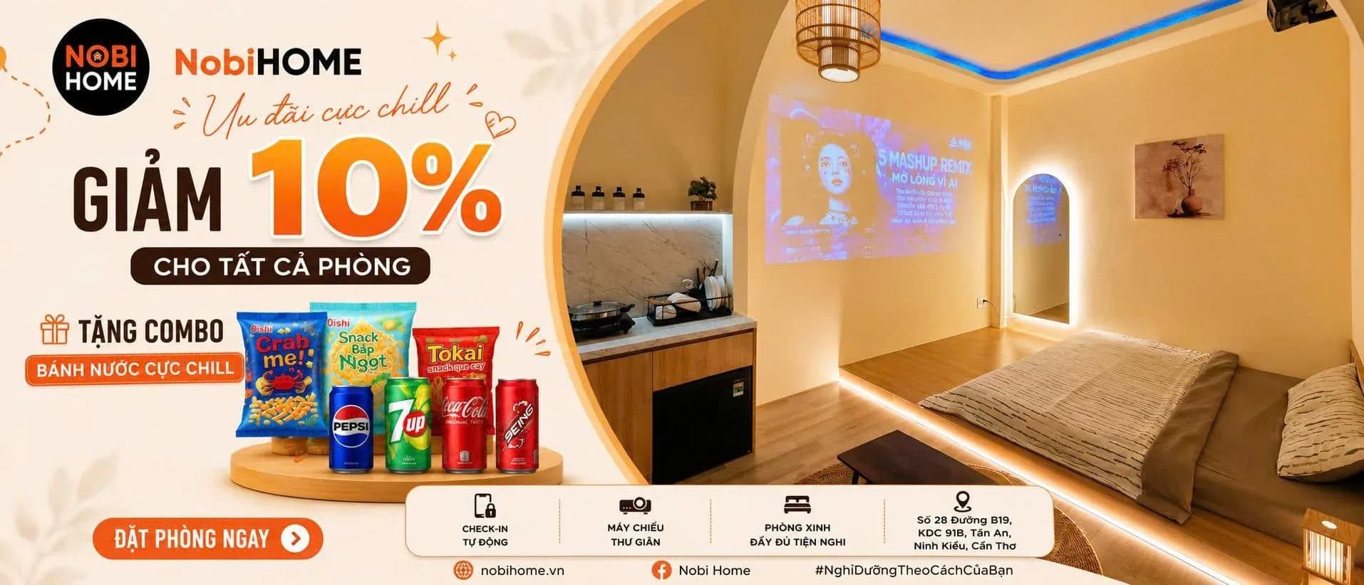 Giảm ngay 10% - Tặng thêm combo bánh nước cực chill
